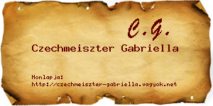 Czechmeiszter Gabriella névjegykártya