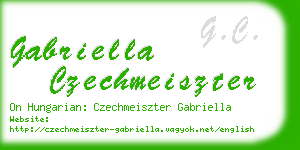 gabriella czechmeiszter business card